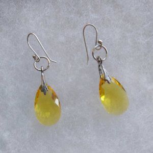 Swarovski Crystal Sterling Silver Earrings